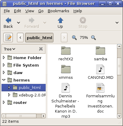(Bild: FTP-Zugriff mit Nautilus) (Bild: FTP-Zugriff mit Nautilus)